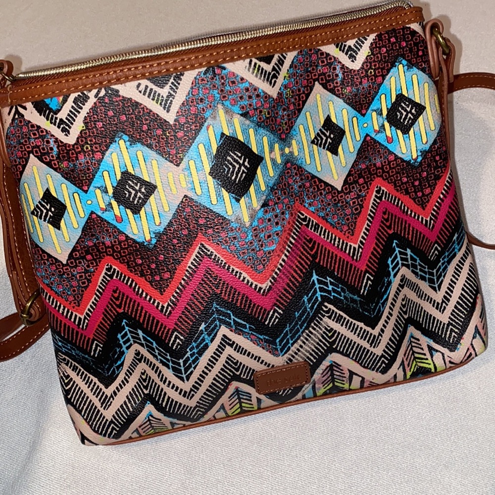 The Sak multicolored azteca print crossbody purse
